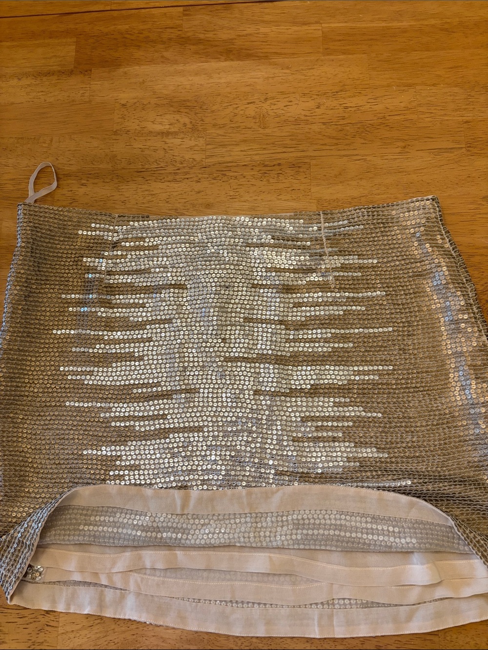 Haute Hippie Silver Sequin Mini Skirt - Picture 11 of 11